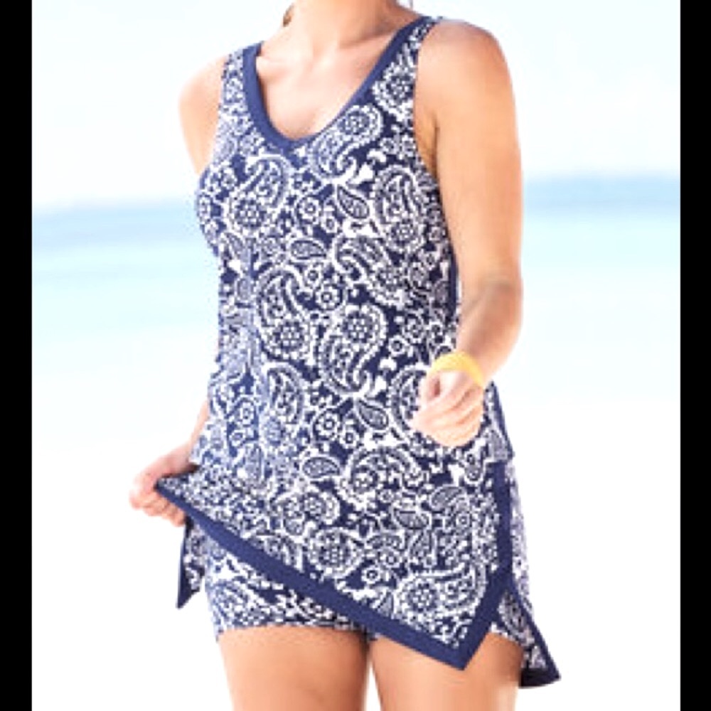 Swim 365 NWT 2-Piece Skirtini Swim Set, 14